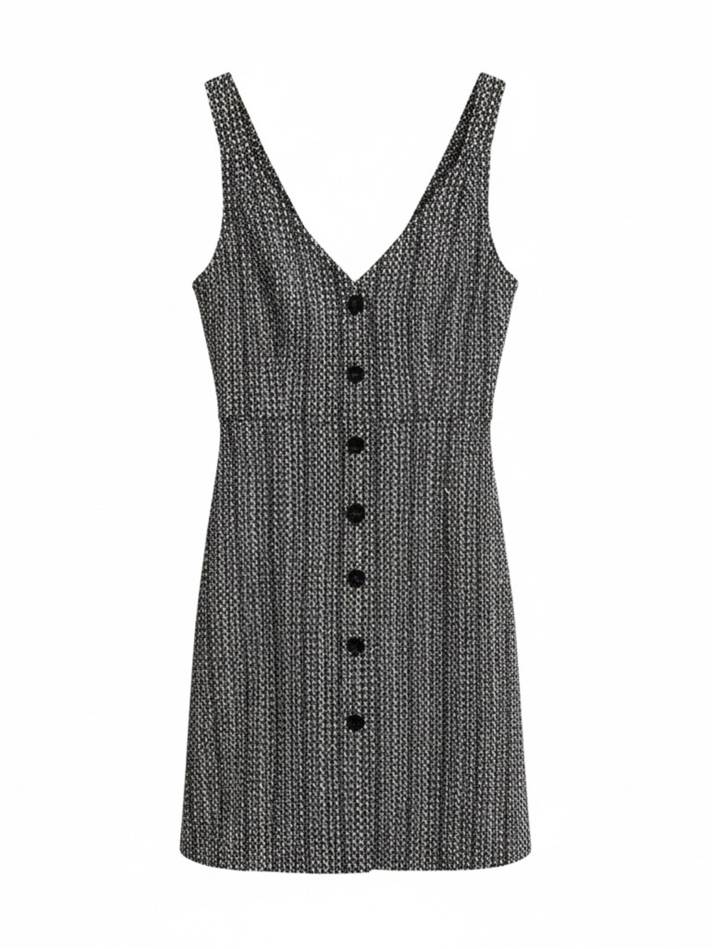 Mustard Seed Tweed Coat Blazer & Button Front Dress Set Black Ivory Small NWT - Picture 2 of 8